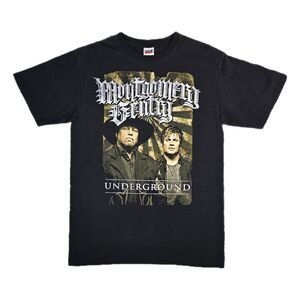 Montgomery Gentry Underground Black Band Tee Shirt Size Medium Kentucky Country